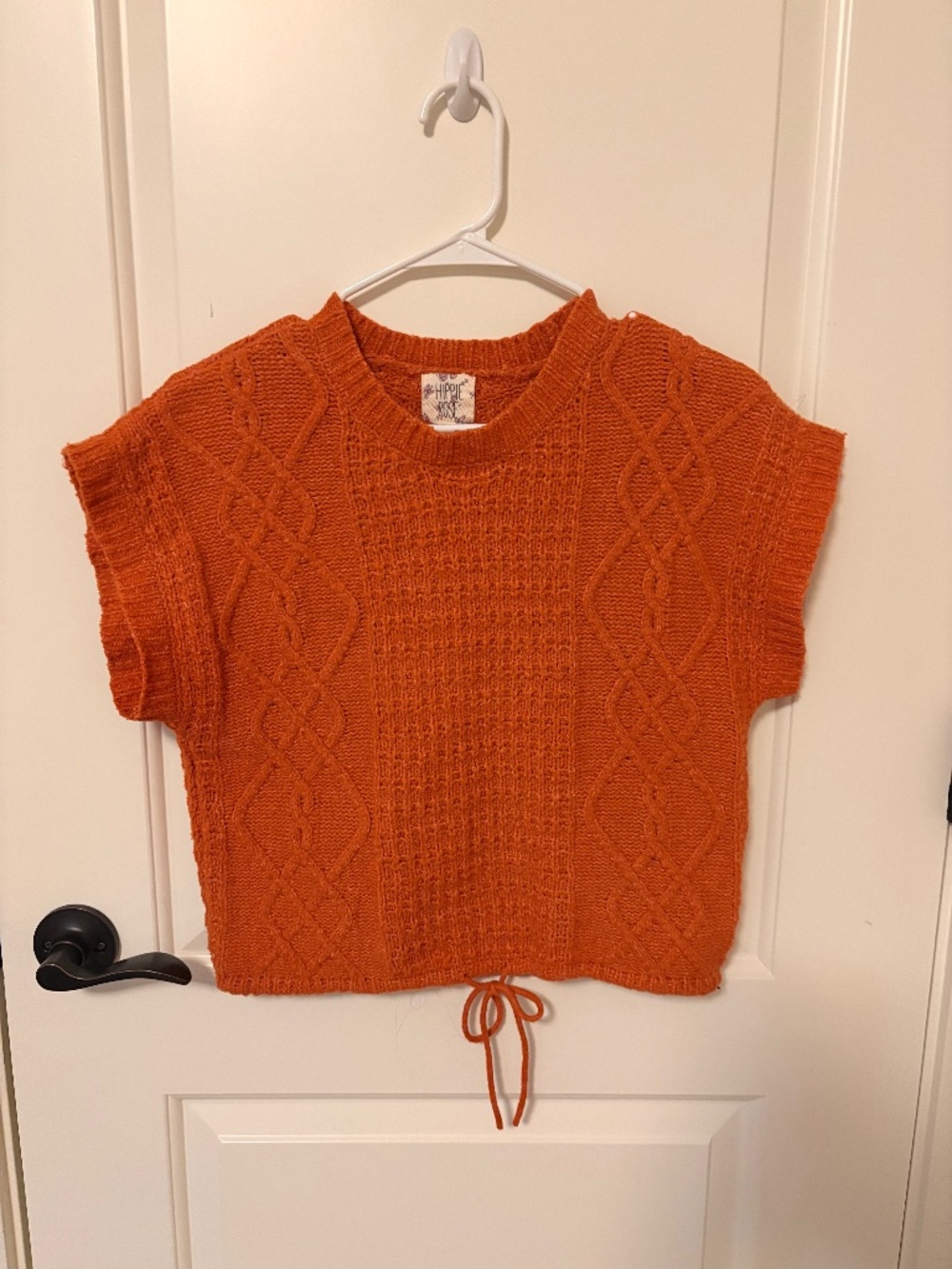 🧡Hippie Rose Burnt Orange Fall Women's Sweater Vest Size: XS 🍁🍂